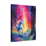Unicorn Running in the Woods