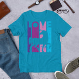 Purple, Pink and Blue Unicorn Love