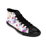 Women's Unicorn Print High-top Sneakers