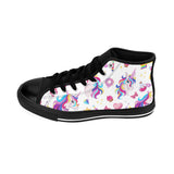 Women's Unicorn Print High-top Sneakers