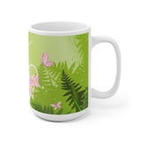 Unicorn in Green Forest Mug