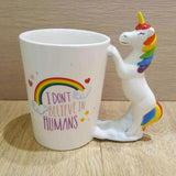 I Don't Believe In Humans Unicorn Mug