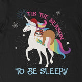 Christmas Unicorn and Sloth Tee