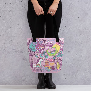 Mythical Creatures Tote Bag