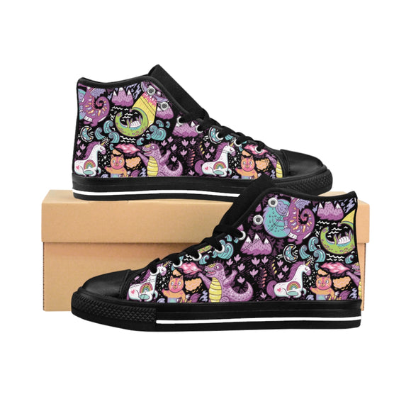 Women's Fantastic Creatures High-top Sneakers