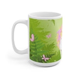 Unicorn in Green Forest Mug