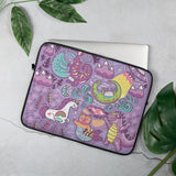 Purple Mythical Creatures Laptop Sleeve