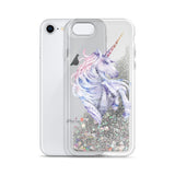 Liquid Glitter Geometric Unicorn Phone Case