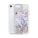 Liquid Glitter Geometric Unicorn Phone Case