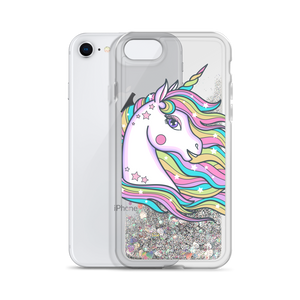 Liquid Glitter Pastel Unicorn Phone Case