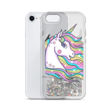 Liquid Glitter Pastel Unicorn Phone Case