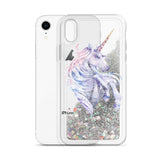 Liquid Glitter Geometric Unicorn Phone Case