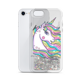 Liquid Glitter Pastel Unicorn Phone Case