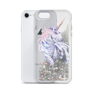 Liquid Glitter Geometric Unicorn Phone Case