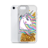 Liquid Glitter Pastel Unicorn Phone Case