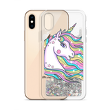 Liquid Glitter Pastel Unicorn Phone Case