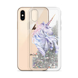 Liquid Glitter Geometric Unicorn Phone Case