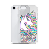 Liquid Glitter Pastel Unicorn Phone Case