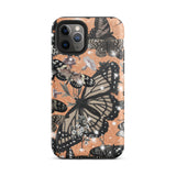 Orange Butterfly Tough iPhone case