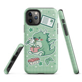 Cute Green Dragon Tough iPhone case