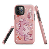 Cute Pink Dragon Tough iPhone case