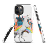 Unicorn Rainbow Castle Tough iPhone case