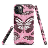 Pink Butterfly Tough iPhone case