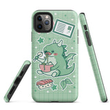 Cute Green Dragon Tough iPhone case