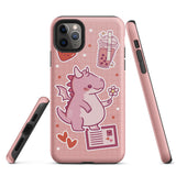 Cute Pink Dragon Tough iPhone case