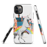 Unicorn Rainbow Castle Tough iPhone case