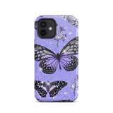 Purple Butterfly Tough iPhone case