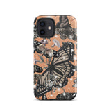 Orange Butterfly Tough iPhone case