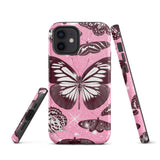 Pink Butterfly Tough iPhone case