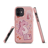 Cute Pink Dragon Tough iPhone case