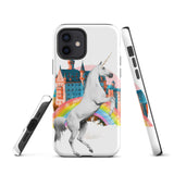 Unicorn Rainbow Castle Tough iPhone case