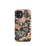 Orange Butterfly Tough iPhone case