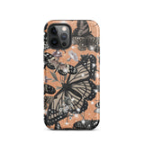 Orange Butterfly Tough iPhone case