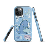 Cute Blue Sleeping Dragon Tough iPhone case