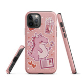 Cute Pink Dragon Tough iPhone case