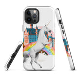 Unicorn Rainbow Castle Tough iPhone case