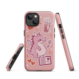 Cute Pink Dragon Tough iPhone case