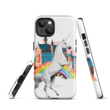 Unicorn Rainbow Castle Tough iPhone case