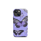 Purple Butterfly Tough iPhone case