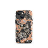 Orange Butterfly Tough iPhone case