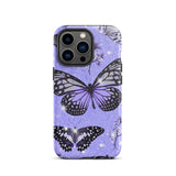 Purple Butterfly Tough iPhone case