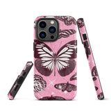 Pink Butterfly Tough iPhone case