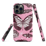 Pink Butterfly Tough iPhone case