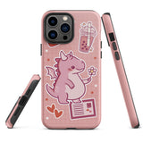 Cute Pink Dragon Tough iPhone case