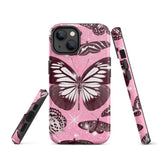 Pink Butterfly Tough iPhone case