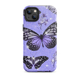 Purple Butterfly Tough iPhone case